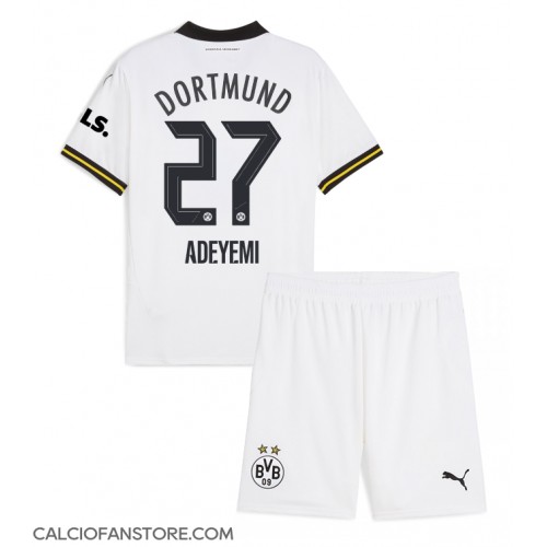 Maglia Calcio Borussia Dortmund Karim Adeyemi #27 Terza Divisa Bambino 2024-25 Manica Corta (+ pantaloncini)